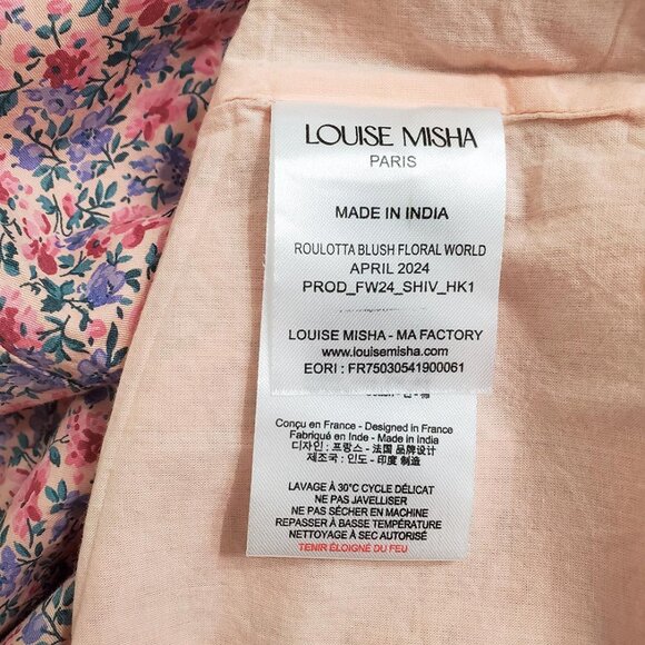 Louise Misha Girl's Roulotta Dress Blush Floral World Size 5Y Long Sleev… - Picture 11 of 13